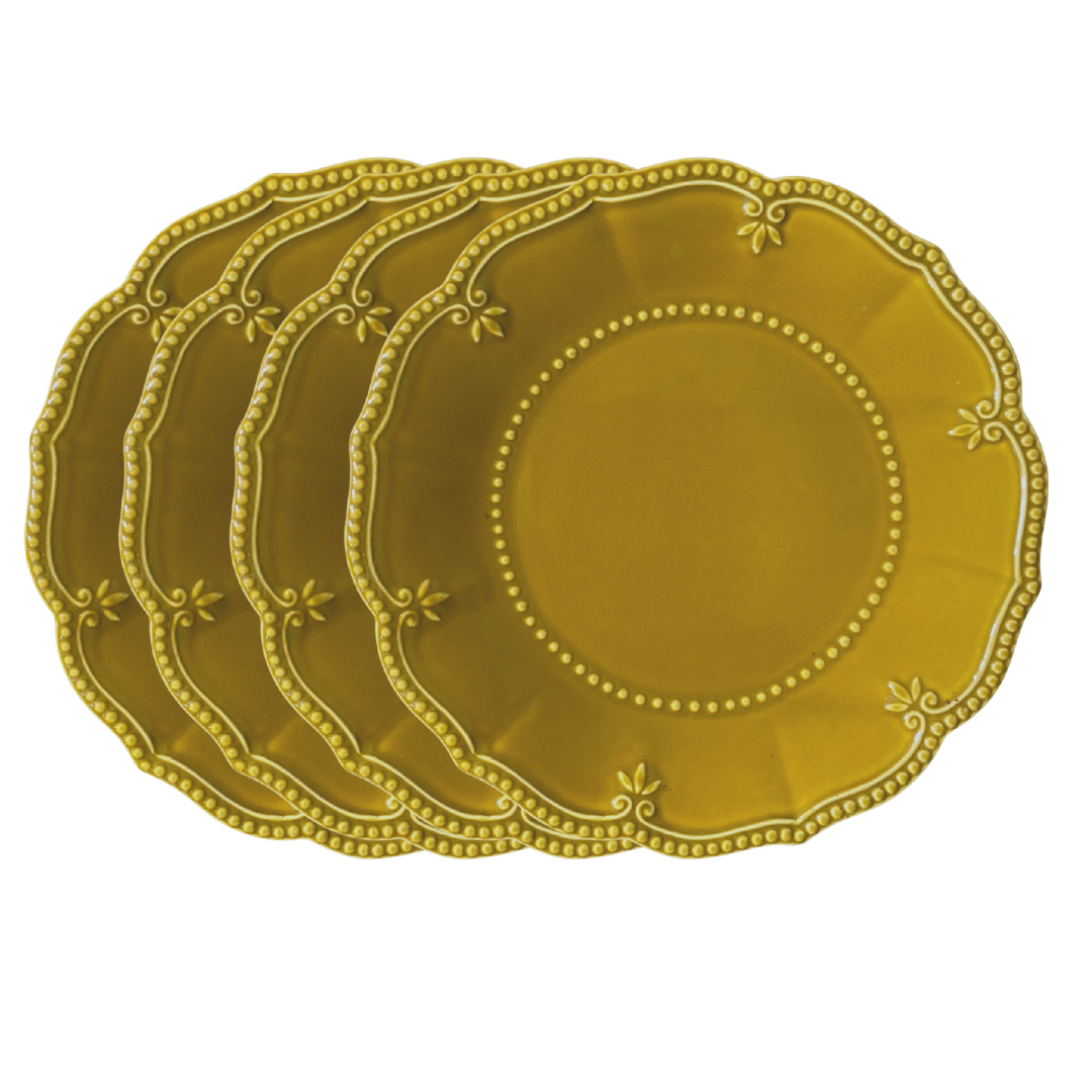 Kensington Collection Porcelain Lunch Plate 4 Pack