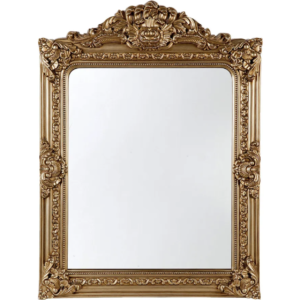 Espejo de Pared Shabby Chic Rococo by Casa Chic 90x60 cm Gran Espejo Estilo Vintage Francés Blanco y Oro Antiguo 