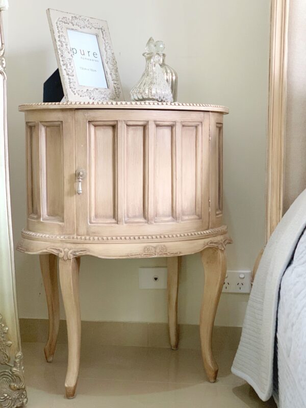 Coquette Antique Sand Bedside Table