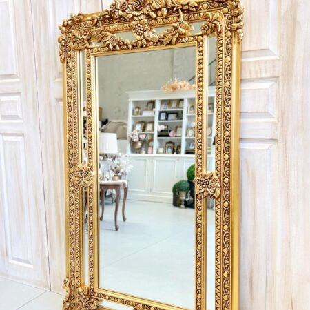 Eleanora Oversized Ornate Antique Gold Mirror