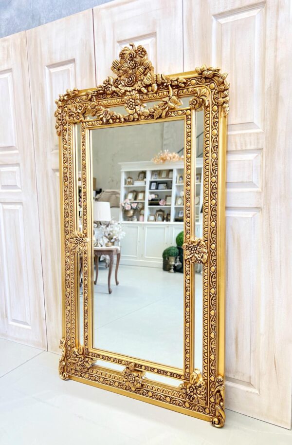 Eleanora Oversized Ornate Antique Gold Mirror
