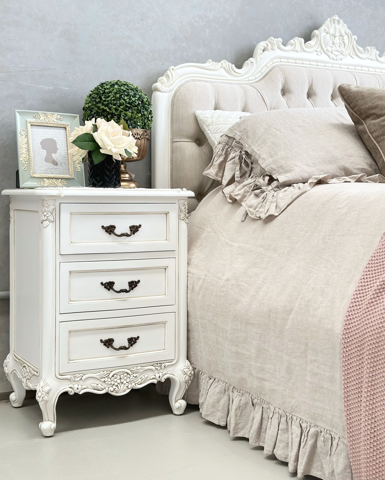 White shop vintage nightstand