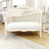 Liliana French Rattan Back Settee