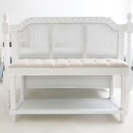 Provence Darcel Rattan Bench