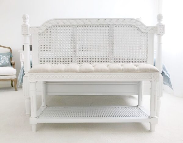 Provence Darcel Rattan Bench