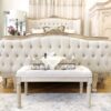 Savannah Tufted Bench