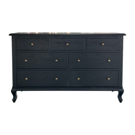 Adele Wide Dresser Black Oak Drifted