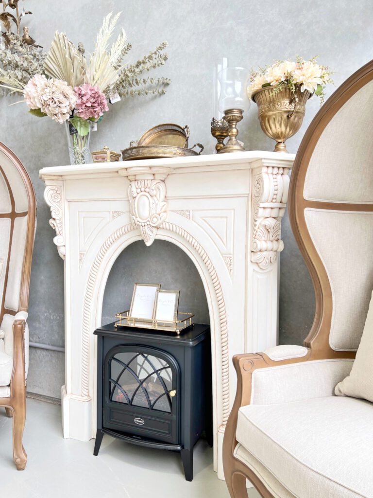 Augusta Fireplace Mantel Rococo Decor