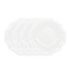 Beaded White Pasta Porcelain Plate 4 Pack