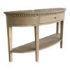 Breton Curved Console Weathered Oak