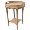 Cardin Round Side Table Weathered Oak