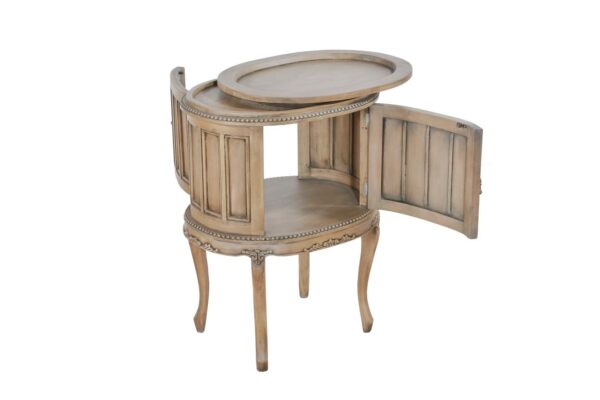 Coquette Antique Brown Bedside Table - Image 5