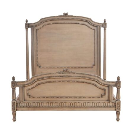 Emilia Antique Brown Carved Bed