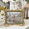 Fleur Gold and Black Photo Frame