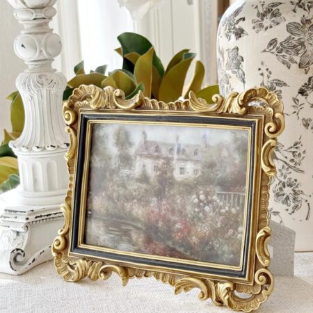 Alternative view of Fleur Gold and Black Photo Frame