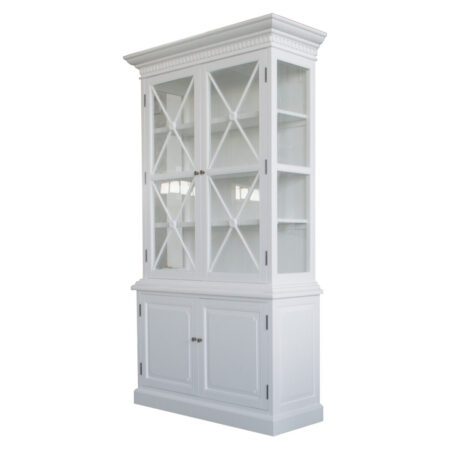 French Double Door Sideboard and Hutch White