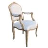 French Provincial Oak Armchair