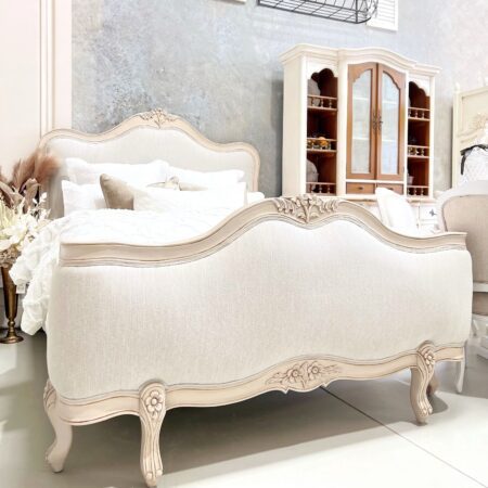 Genevieve Upholstered Tranquil Taupe Bed