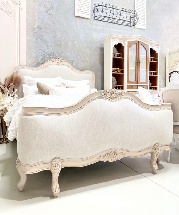 Genevieve Upholstered Tranquil Taupe Bed