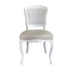 Jasie Rattan Back Oak Dining Chair White