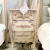 Joutel Aged Sand French Bedside Table