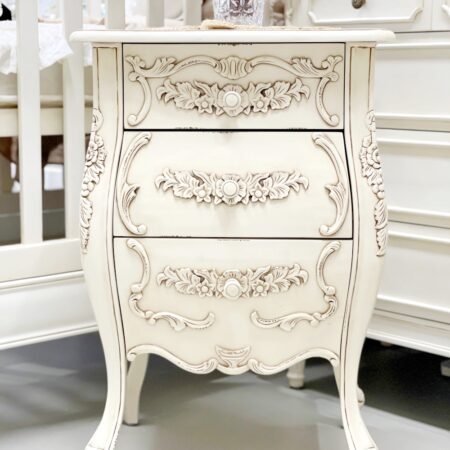 Joutel Antique Cream French Bedside Table