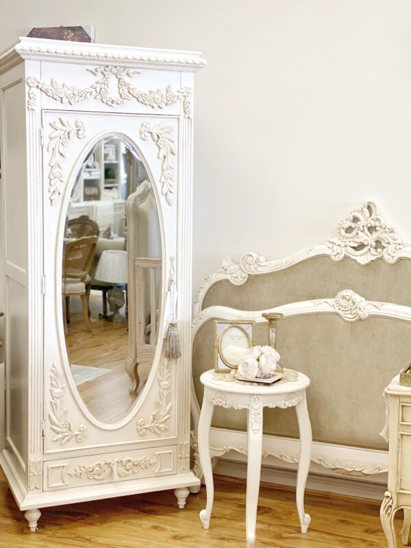 Joutel French Provincial Mirrored Armoire
