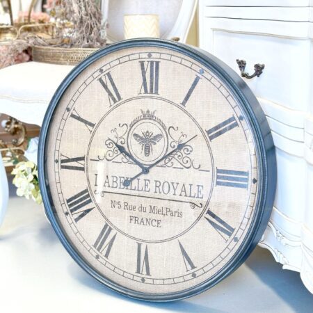 L'abeille Royale France Black Wall Clock