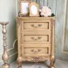 Le Foret Antique Gold Bedside Table