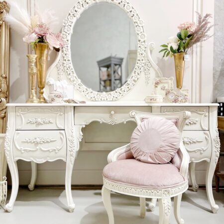 Madeleine Provincial Dressing Table and Stool