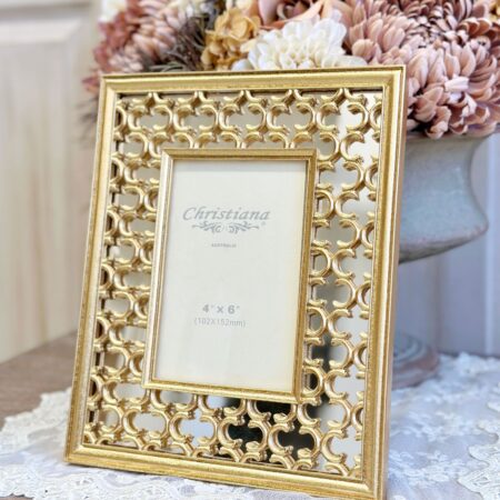 Mirrored Coco Gold Photo Frame