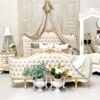 Nicolette Diamond Tufted Eloquence Luxury French Bed