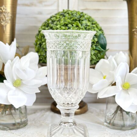 Parisian Glass Hurricane Vase