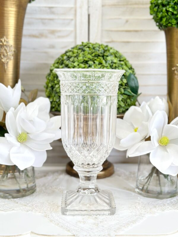 Parisian Glass Hurricane Vase