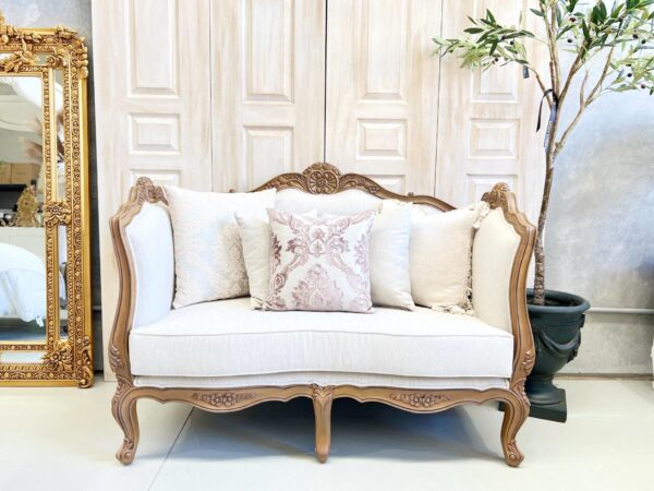 Rosalie French Oak Settee