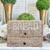 Rustic Rattan Bread Box Double