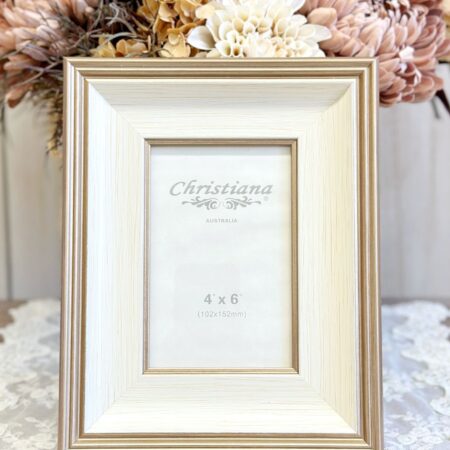 Shabby Chic Distressed Beige Photo Frame