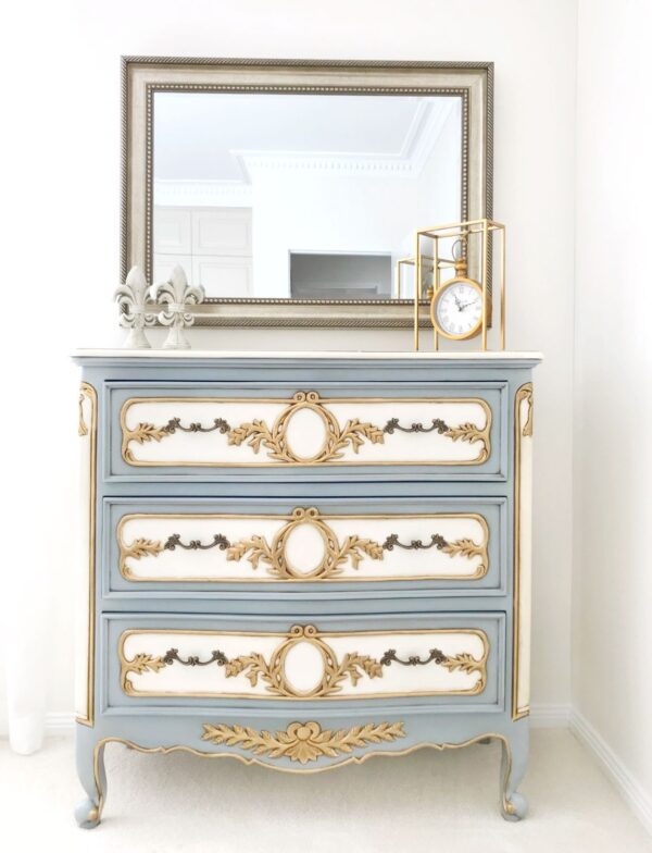 Vintage Duck Egg Blue Chest of Drawers