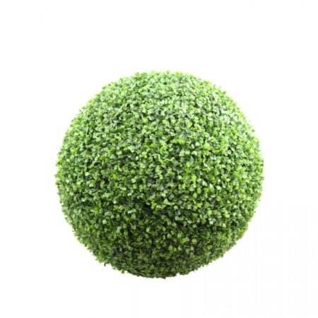 57cm Faux Boxwood Topiary Ball Forest Green