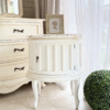 Coquette Antique White Bedside Table