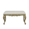 Genevieve Grey Gold Bench