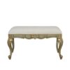 Genevieve Grey Gold Bench