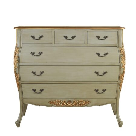 Genevieve Grey Gold Chest of Drawers