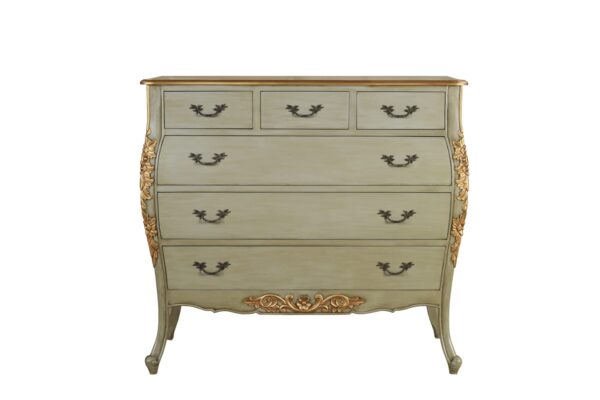 Genevieve Grey Gold Chest of Drawers