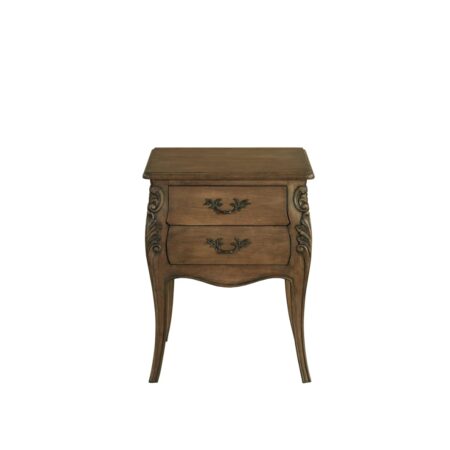 Nico Carved French Bedside Table