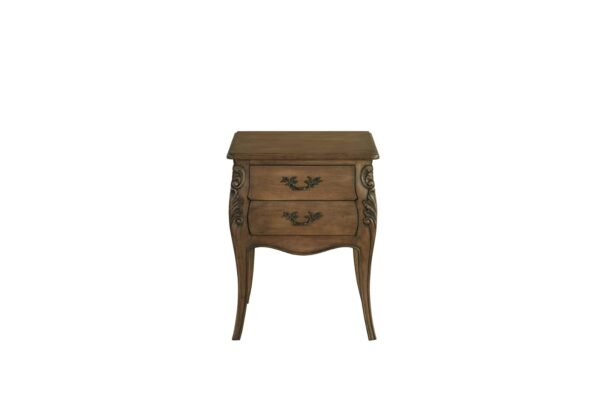 Nico Carved French Bedside Table