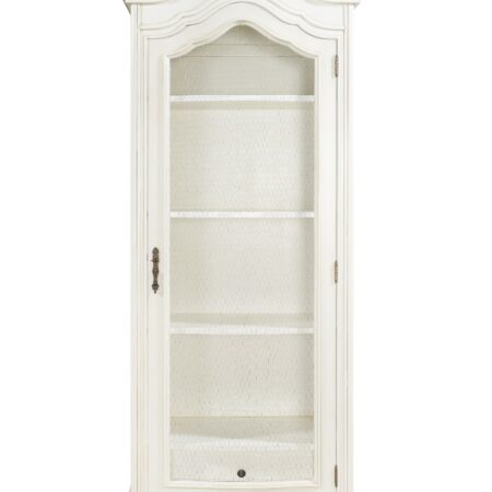 Racette Wire Fronted French Provincial Armoire Antique White