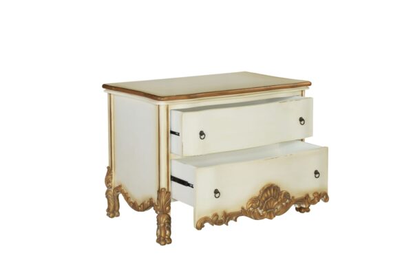 Viviana Dusty Ivory Bedside Table - Image 2