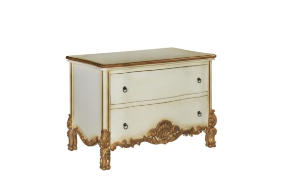 Viviana Dusty Ivory Bedside Table - Image 3