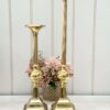 Polished Pillar Gold Candle Holder